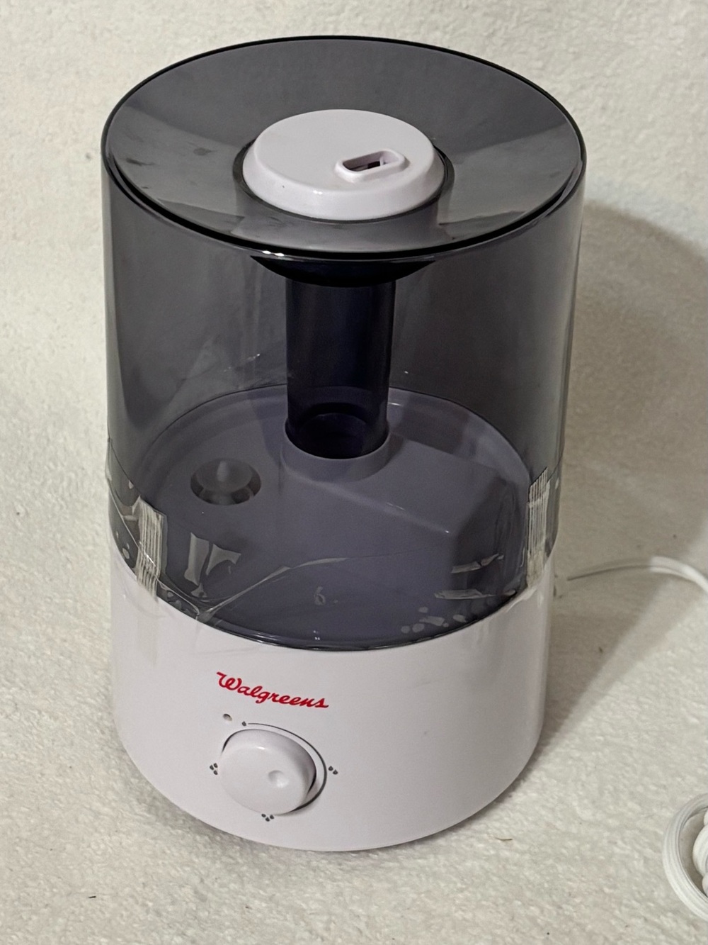 White and Smoke Ultrasonic Cool Mist Humidifier